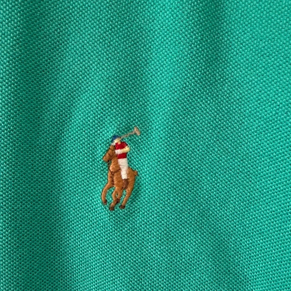 Polo Ralph Lauren Pique Polo Sunset Green Turquoise‎ Size XL